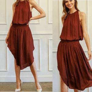 Maroon Sleeveless Dress